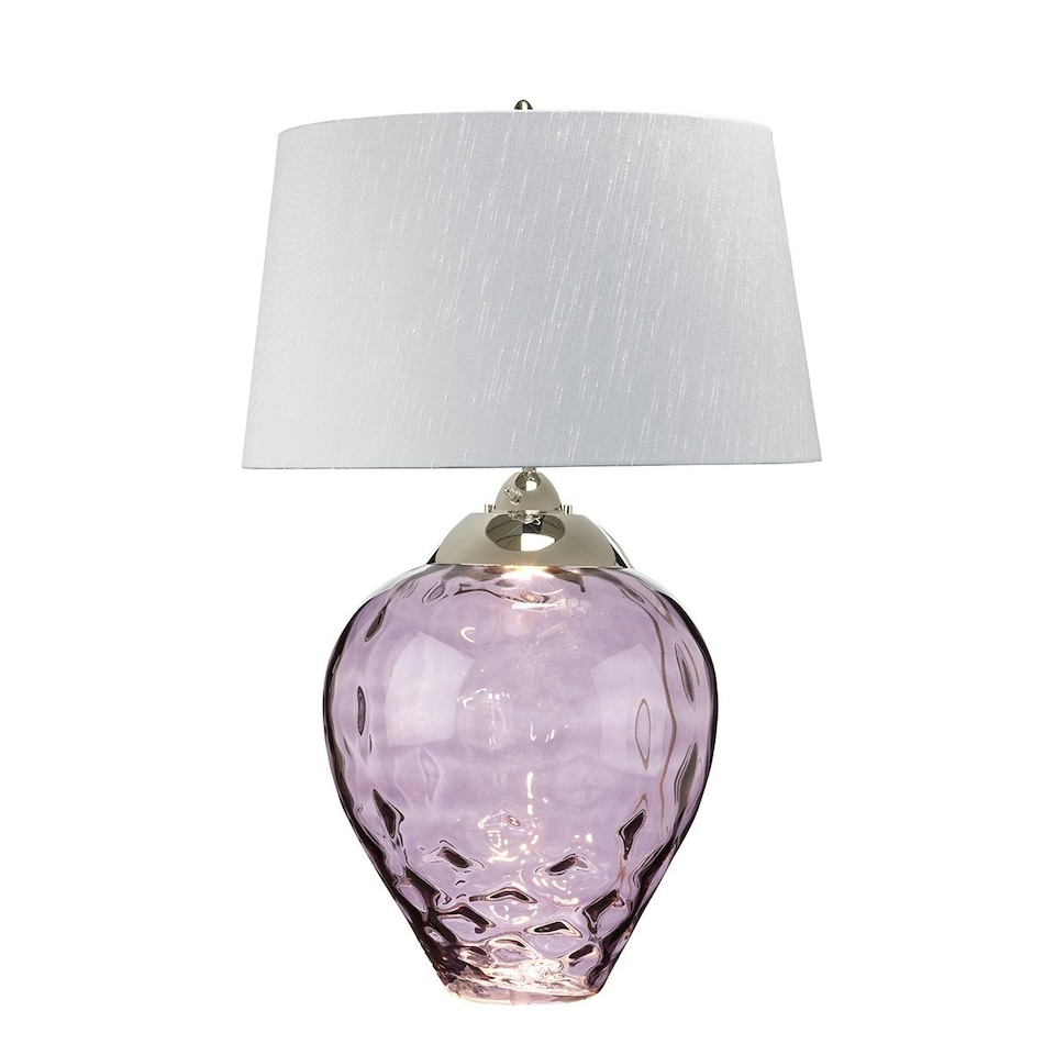 image 1 of Samara Large Table Lamp Plum-tinted Glass