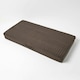 image 3 of Homescapes Brown Suede Orthopaedic Foam 2 Seater Booster Cushion | Brown | Chocolate | 100 x 50 x 10 cm