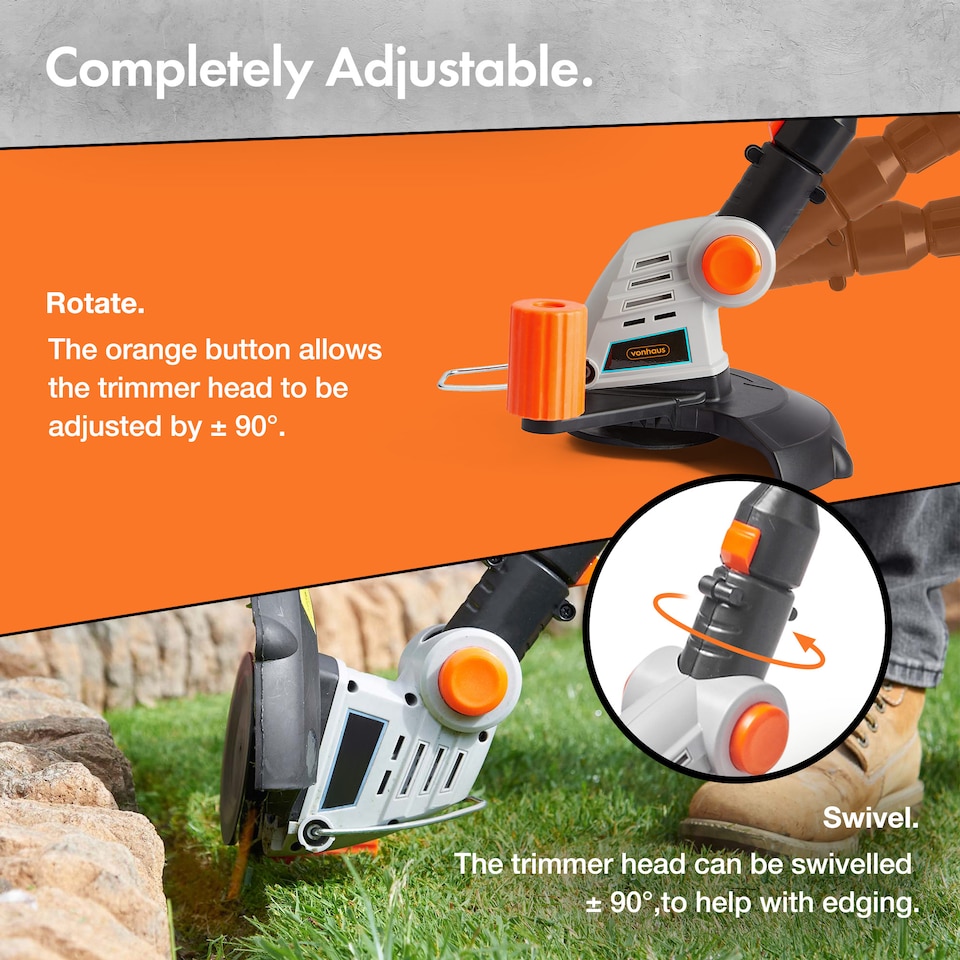 image 1 of VonHaus Grass Trimmer Cordless with 20V Battery
