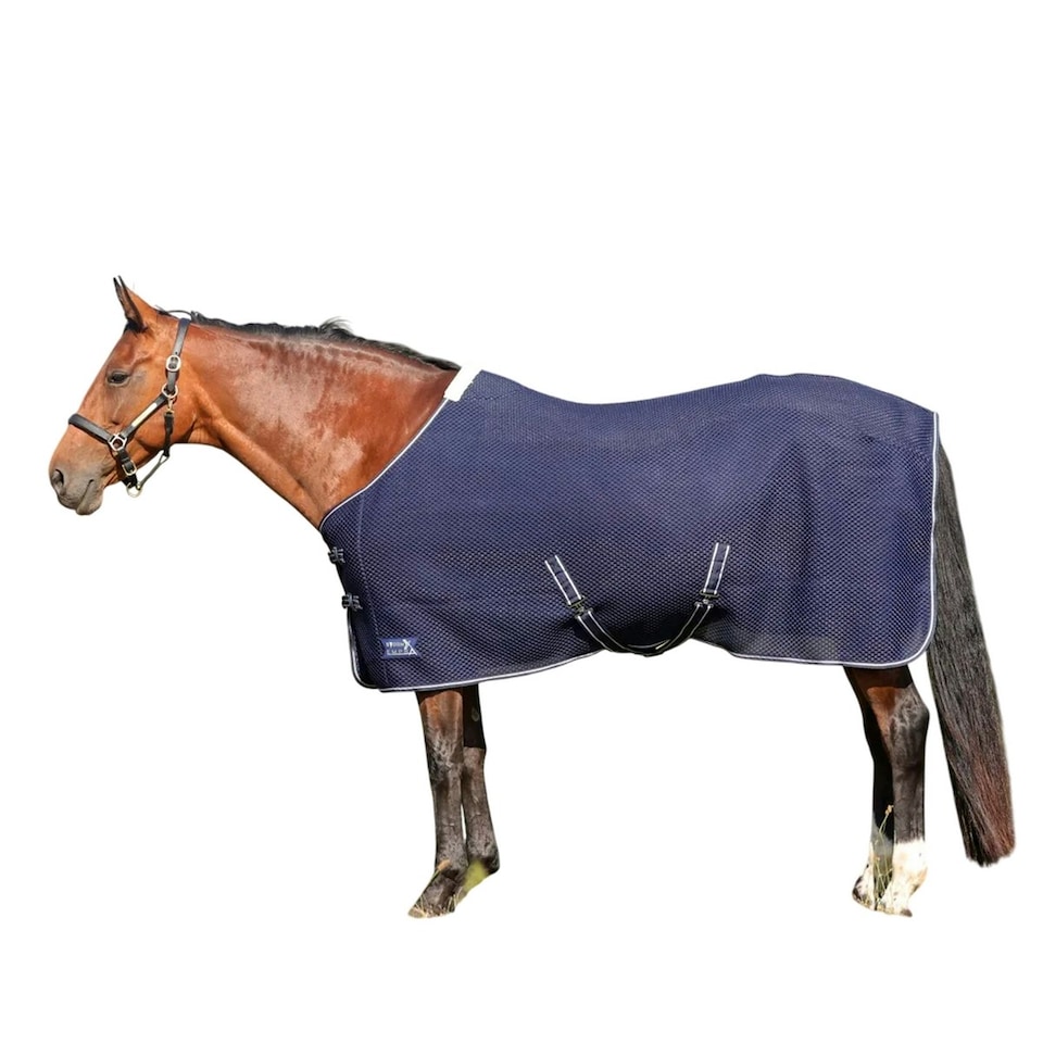 image 1 of StormX Empra Standard-Neck 3D AirFlex Horse Turnout Rug - Navy - 6´ 0"