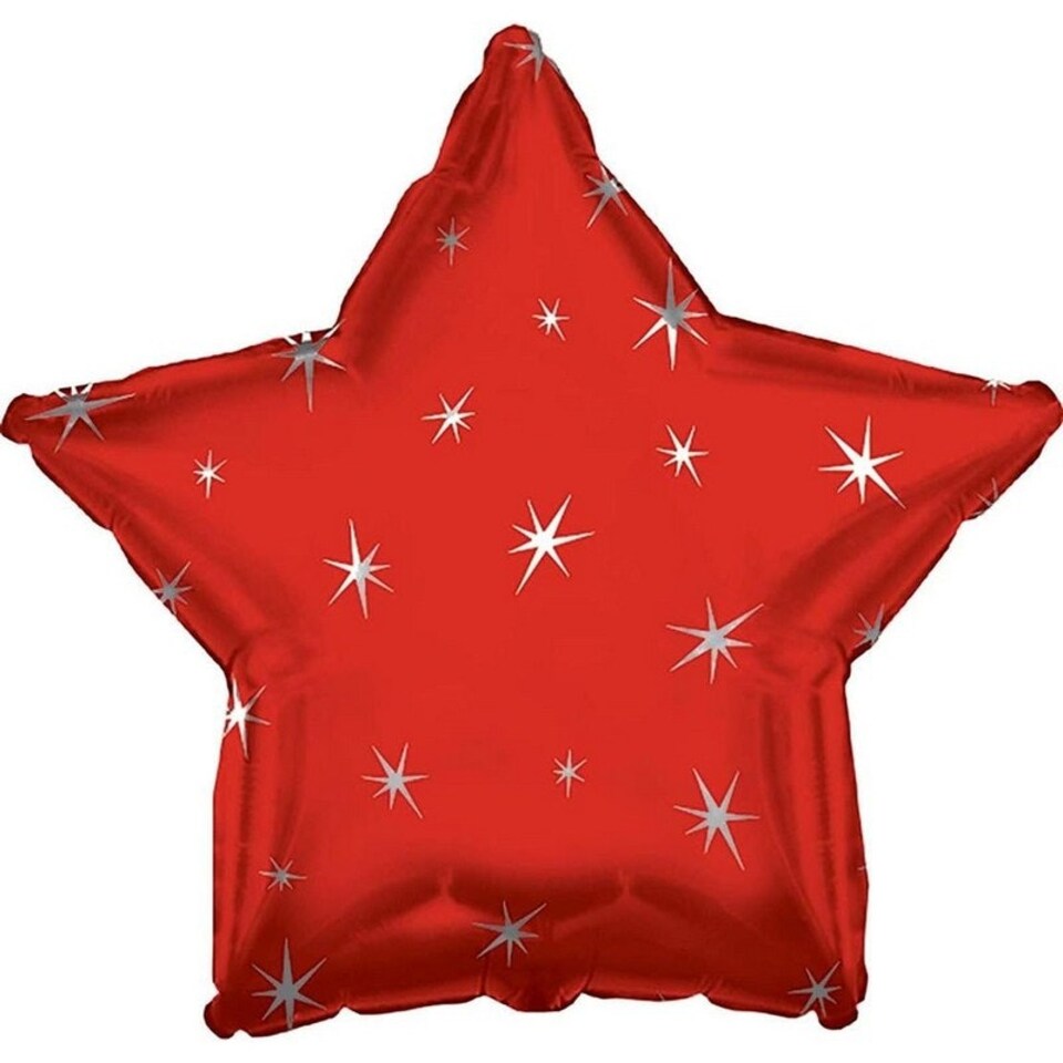 Creative Party Sparkle Star Foil Balloon - Red - One Size