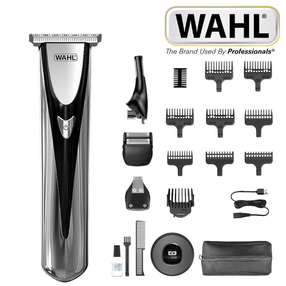 image 1 of Wahl Elite 8-in-1 Multigroomer Hair Trimmer Kit 4 Interchangeable Heads 3026318