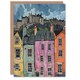 image 1 of Greeting Card Edinburgh Castle Grassmarket Cityscape Scotland Birthday