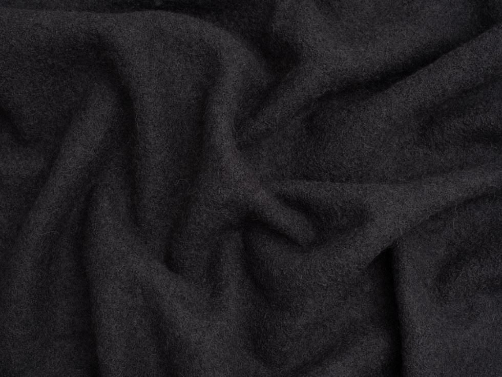 Minerva Core Range Grey 100% Pure Boiled Wool Coating Fabric for Dressmaking, 140cm / 55" Wide - per metre