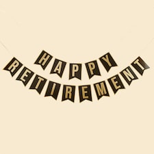 Happy Retirement Card Banner x2 2m