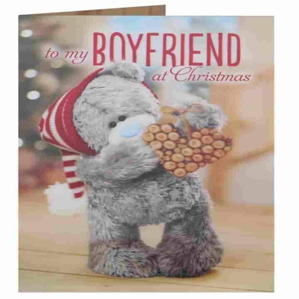 image 1 of Me To You Tatty Teddy 3D Holographic Christmas Card - Boyfriend