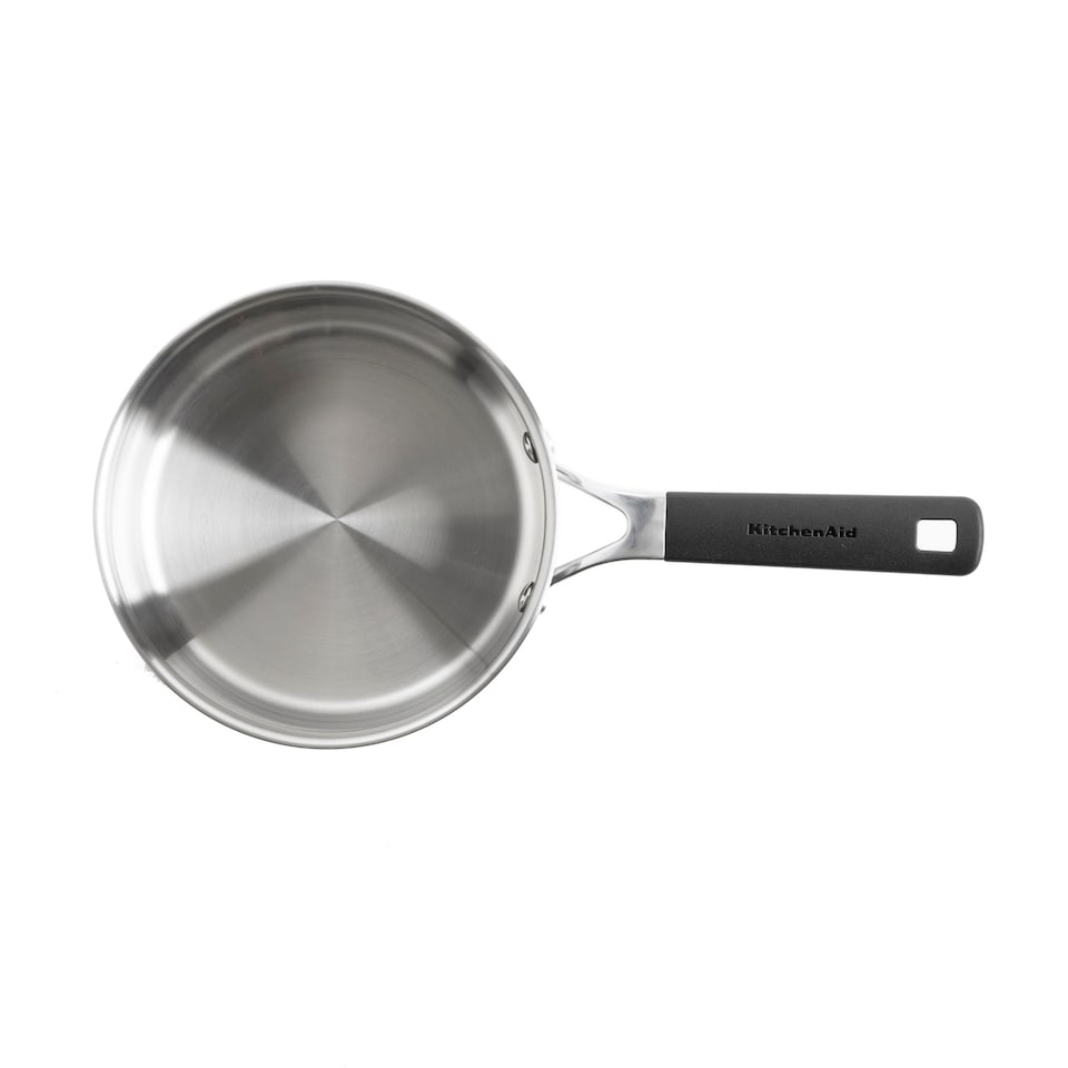 image 1 of KitchenAid Stainless Steel Set, 24 & 28cm Frypans + 14, 16 & 20cm Saucepans