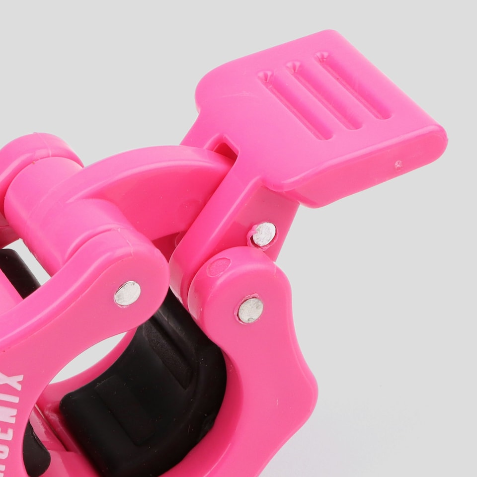 image 1 of Phoenix Fitness Barbell Clamps 1 Inch Pink