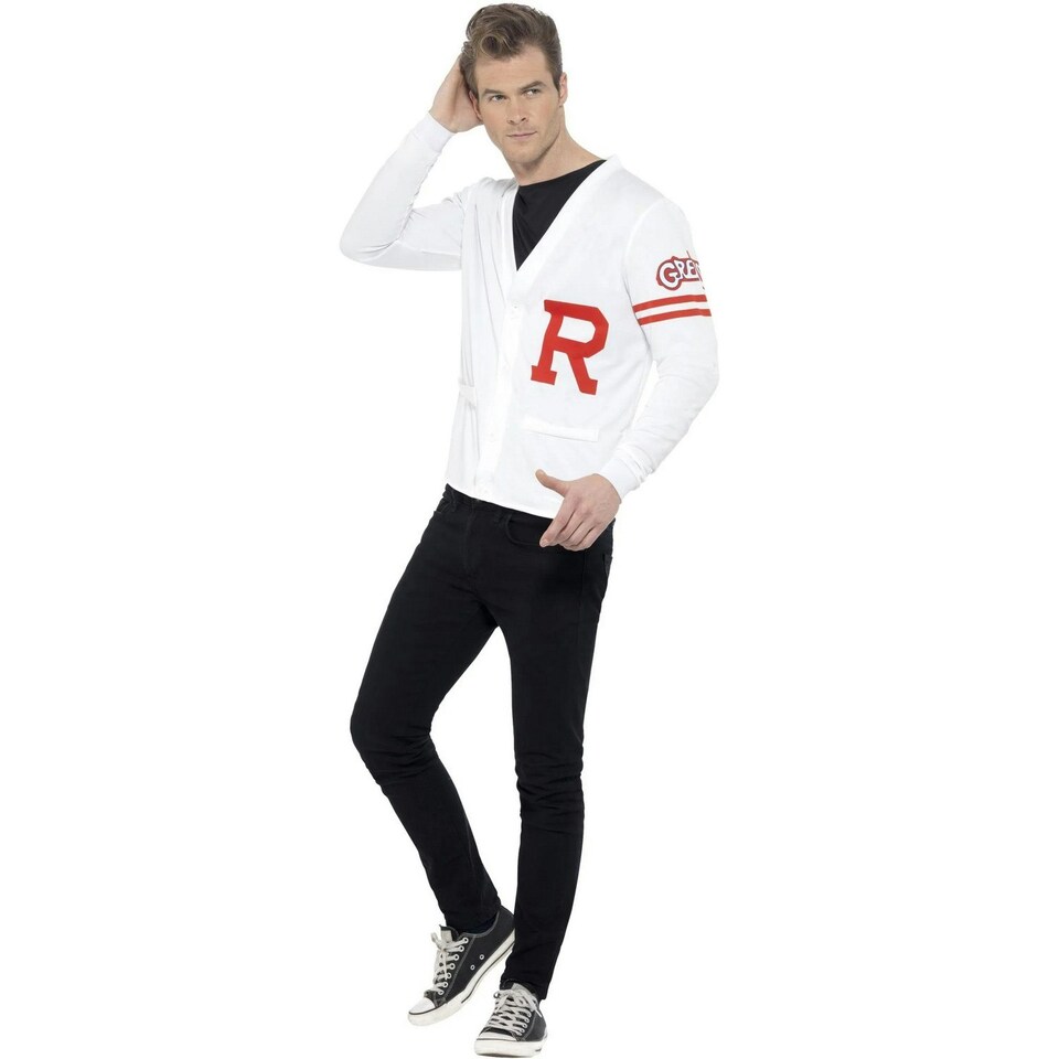 image 1 of Grease Mens Rydell Prep Costume - White/Red - M M
