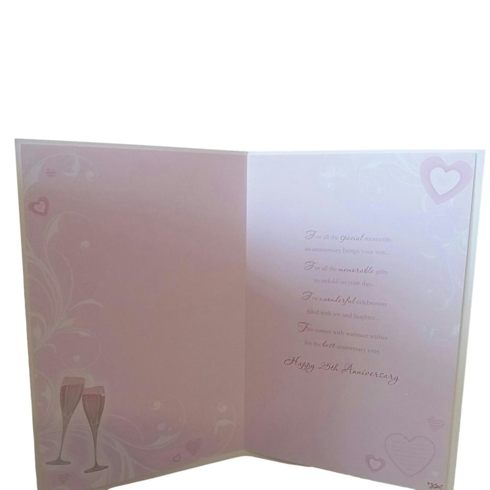 image 1 of Silver Anniversary (25th) Greeting Card
