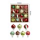 image 5 of Living and Home 16Pcs Christmas Hanging Ball Decorations