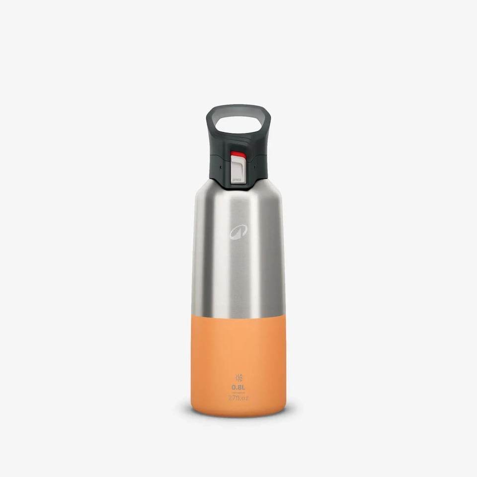 image 1 of Decathlon 900 0.8 L Insulated Stainless Steel Flask With Quick-Release Cap