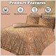 image 5 of VELVETIO Tiza Rust Complete Duvet Cover Set with Fitted Sheet Soft Polycotton Bedding Sets Orange | Rust | Double