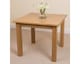 image 5 of Oslo 90 x 90 cm Oak Small Dining Table and 4 Washington Leather Chairs | Black | Black