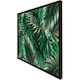image 1 of Tropical leaves on black (Picture Frame) Brown | XS