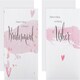 image 5 of Bridesmaid and Usher Thank You Cards Pack of 10 in 2 Contemporary Designs