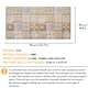 image 8 of NOVECRAFTO 3D Mediterranean Wall Panels – 6 PVC Sheets, Covers 2.76 sqm (29.76 sq ft), 96x48cm Each – Brown & Beige Tile Pattern Decorative Cladding