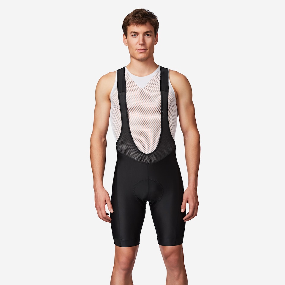 image 1 of Decathlon Men's Road Cycling Shorts Discover - Black