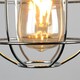 image 2 of ValueLights Penglai Silver Ceiling Pendant Shade and B22 Pear LED 4W Warm White 2700K Bulb
