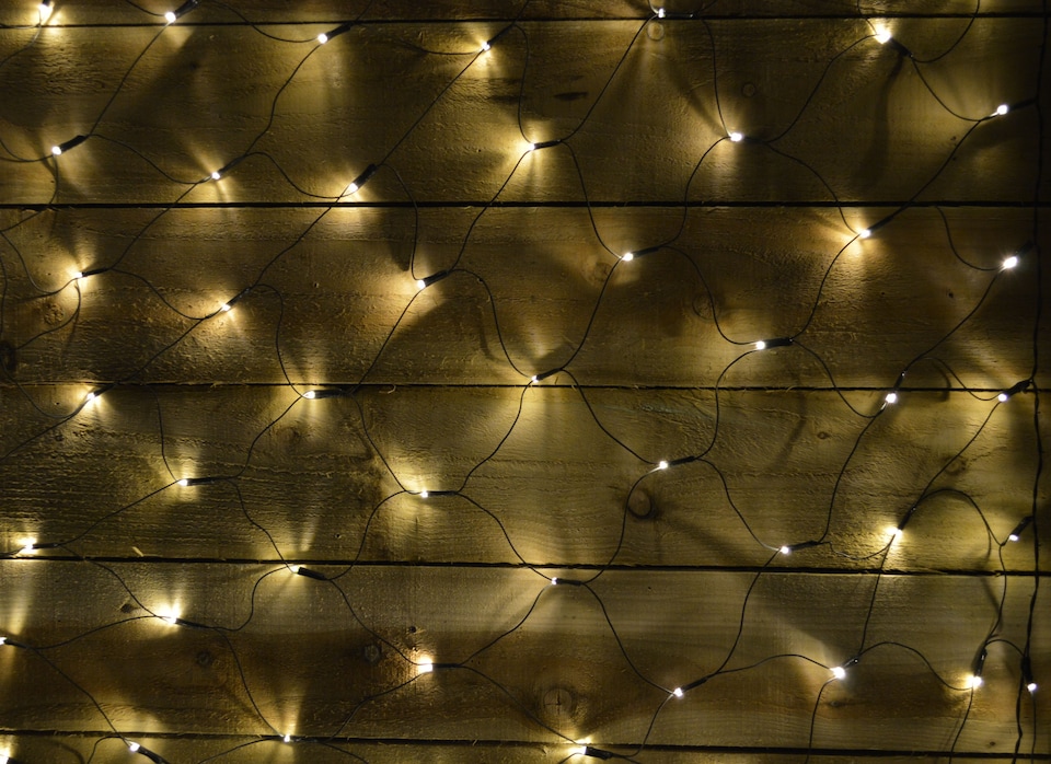image 1 of 3.5m x 1.2m 360 LED Multi Action Christmas Net Window Light - Warm White