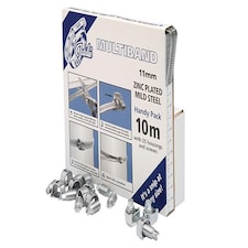 Jubilee Multiband Mild Steel Handy Pack 11Mm (10M + 25 Housings/Screws)