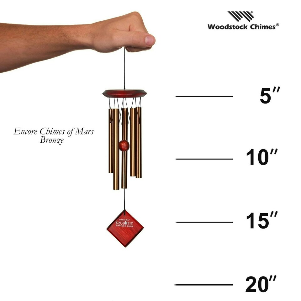 image 1 of Woodstock Chimes Of Mars Wind Chime - Bronze