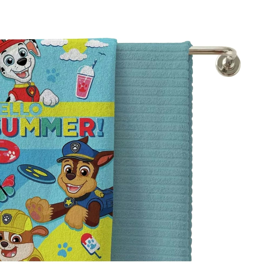 image 1 of Paw Patrol Hello Summer Towel - Blue/Multicoloured - One Size Blue | One size