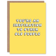 Inspiration To Other Old People Happy Joke Funny Birthday Card