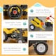 image 4 of HOMCOM Pedal Go Kart Ride on Excavator Wheels Tyres Kids Children -Yellow