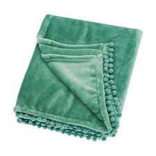 Walton & Co Cashmere Touch Moss Fleece Throw