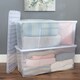 image 2 of Wham Crystal 2 x 133L Stackable Plastic Storage Boxes with Lids Clear Clear