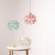 image 3 of ValueLights Reine Pink Glass Flower Ceiling Lamp Shade & Bulb | Pink