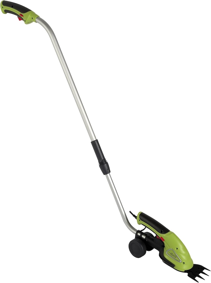 image 1 of Garden Hedge Trimming Cordless Shears Lightweight Handheld 3.6V with 80mm Cutting Blade (Trimming Shears with Extension Handle) | Green