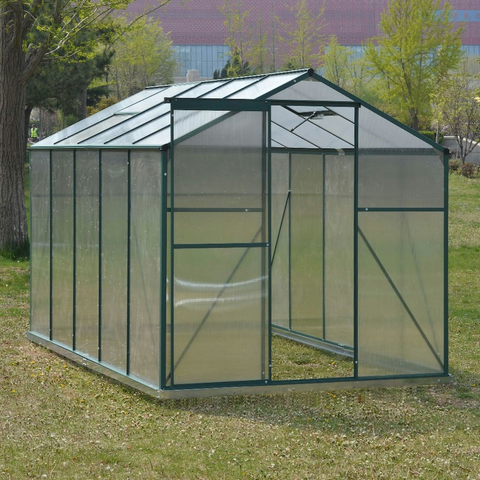 image 1 of Living and Home Aluminium Greenhouse with 1 Window - Green 2.5*1.9*1.8M