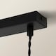 image 5 of ValueLights Delora Matte Black Glass Bell 3 Drop Ceiling Light & Bulbs | Black