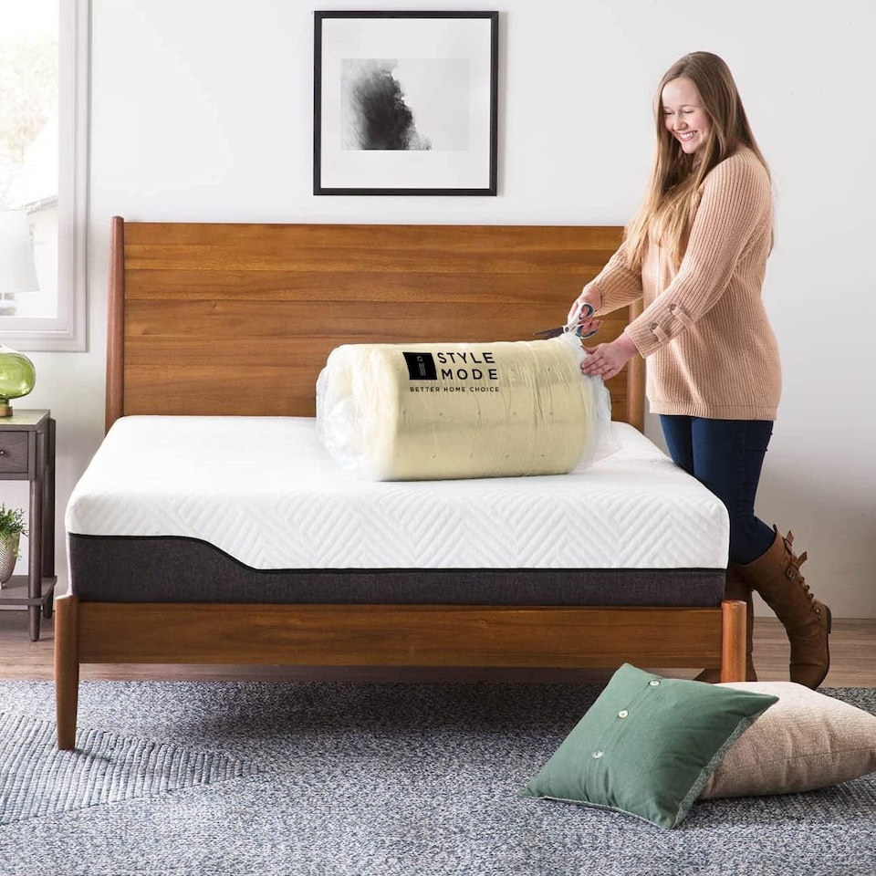 image 1 of Orthopaedic Memory Foam Mattress Topper | Soft Comfortable Durable Memory Foam | Yellow | Double