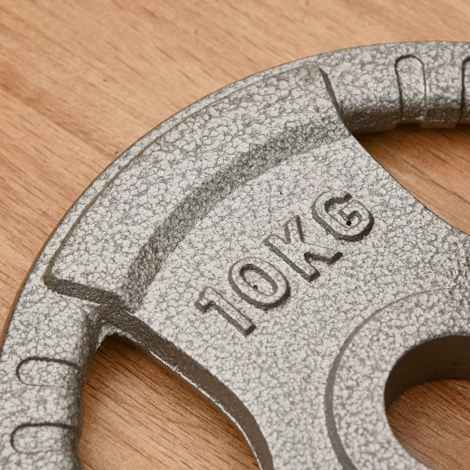 image 1 of HOMCOM 2" Olympic Weight Plates Sets for Strength Training w/ Weight 2 x 10kg