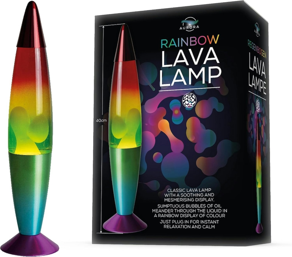 image 1 of 40cm Rainbow Lava Lamp