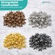 image 2 of 11mm Star Shaped Studs with Back Pin Rivets for DIY Leathercraft- 50pcs