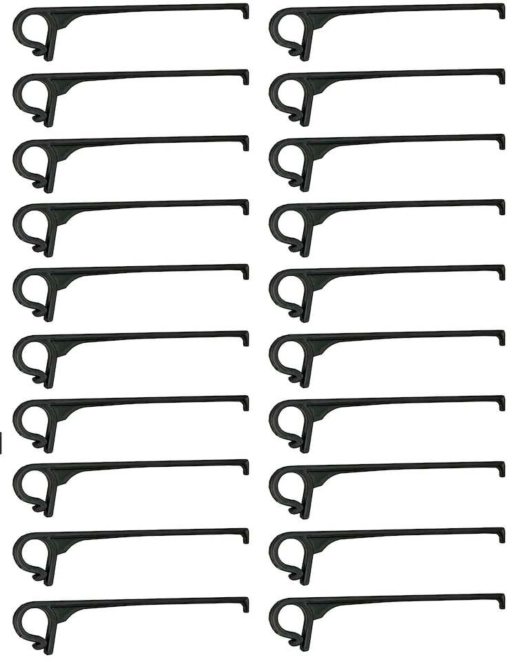 image 1 of Gutter Brush Leaf Guard Fixing Clips (Pack of 20)