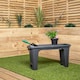 image 2 of Black / Grey Plastic Garden Planting 2-1 Kneeler, Stool and Storage