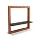 image 1 of GEEZY Square Floating Wall Shelf 30cm Wooden 3D Picture Ledge for Decor and Photos