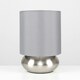 image 2 of ValueLights Touch Dimmable Brushed Silver Table Lamp and E14 Candle LED 5W Warm White 3000K Bulb