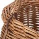 image 5 of Childrens Light Steamed Wicker Swing Handled Coracle Shopping Basket Brown | Brown | One Size
