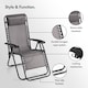 image 7 of VonHaus Verona Set of 2 Textilene Folding Garden Zero Gravity Chairs