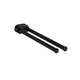 image 1 of Cosmic Wall Mounted Towel Rack with Matte Black Finish for Bathroom 41 cm