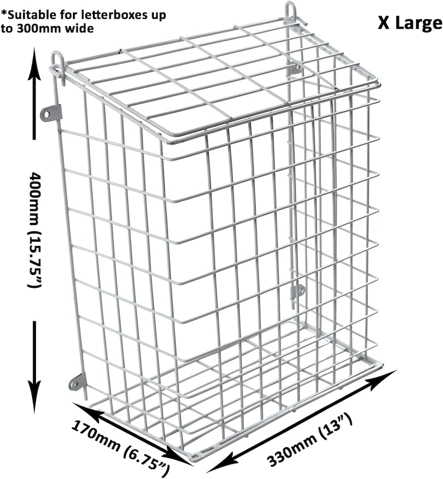 image 1 of Actiasgear - Front Door Letter Cage/Mail Catcher | White (Extra Large)