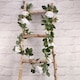 image 1 of White Roses Artificial Silk Flowers Garland 175cm