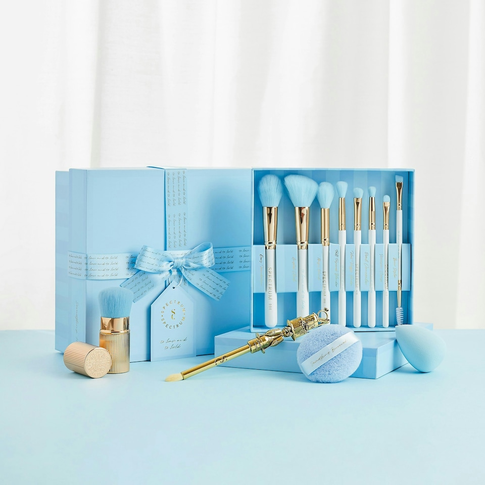 image 1 of Spectrum Something Blue Bridal Brush Set, Keepsake & Sponges