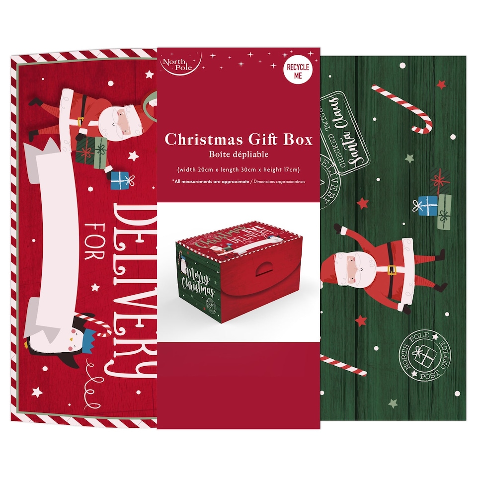 image 1 of Christmas Eve Delivery Flat Folding Box